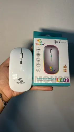 Mouse sem fio LED Yelandar LED8