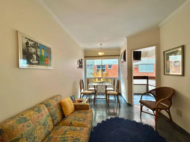 Apartamento na Quadra do Mar com Vista na Praia da Enseada Alfa Imóveis Guarujá