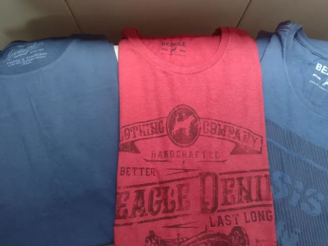 Kit 3 camisetas masculinas gg