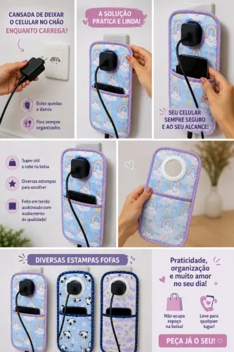 Porta carregador de celular