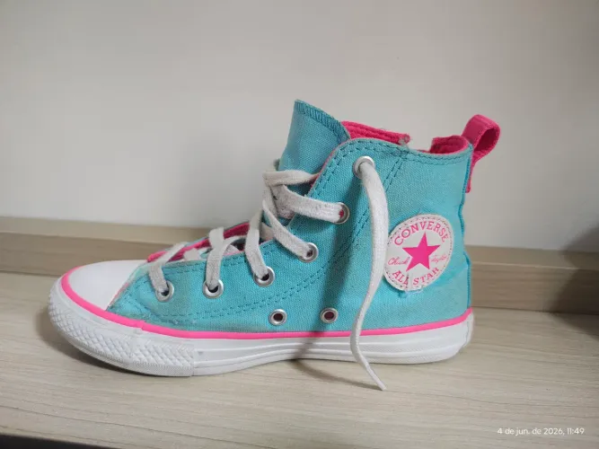 All stars chuck Azul e Rosa Tam 30