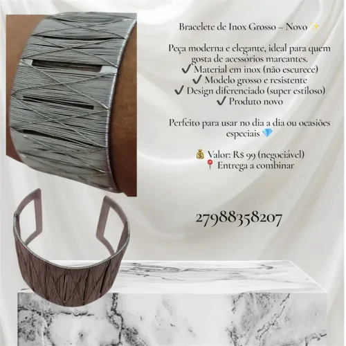 Bracelete de Inox