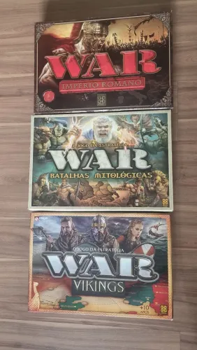 Jogos de Tabuleiro War temáticos: Império Romano, Batalhas Mitológicas e Vikings