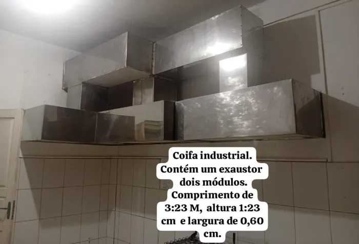 Coifa de inox industrial