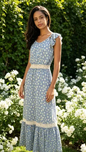 Vestido lindo estilo csmponesa