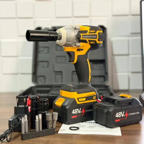 Chave de Impacto 48V Lithium-Ion NOVA - Kit Completo c/ 2 Baterias |