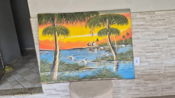 Quadro paisagem 1.10cm comprimento e altura 83 cm