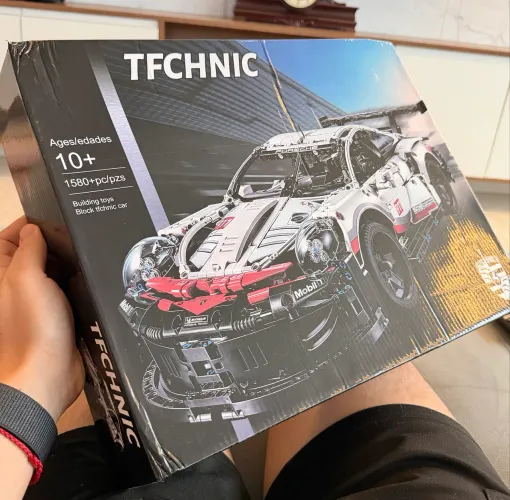 Brinquedo de montar estilo Lego Porsche 911 1580 peças