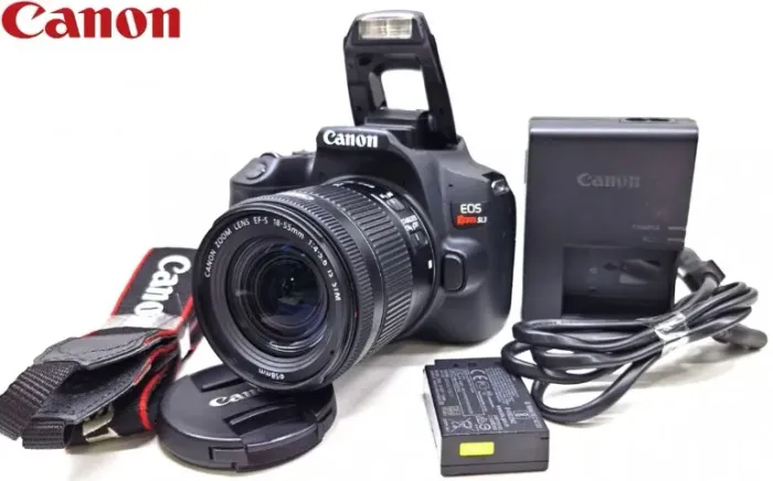 Canon EOS Rebel SL3 + Lente 18-55mm | 24.1MP e Vídeo Full HD - Impecável