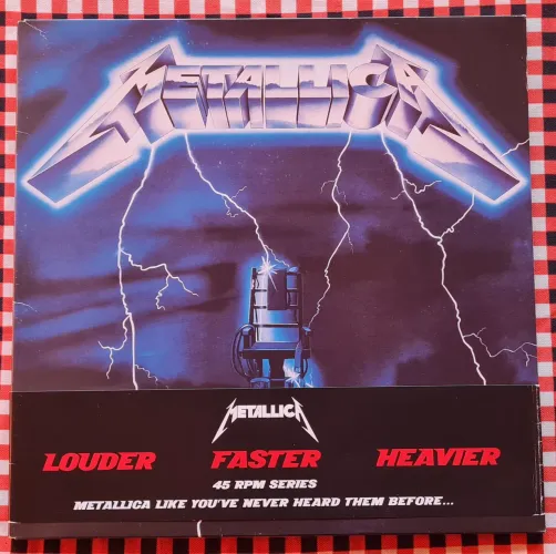 Lp Vinil Metallica Ride the Lightining 45RPM 180g capa dupla 2LP com Obi