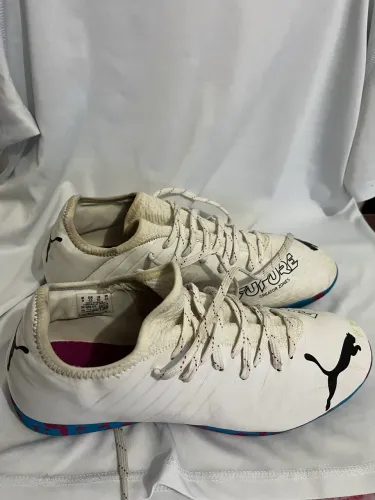 Chuteira Futsal Puma Future Z 4.3 - Branco+Azul