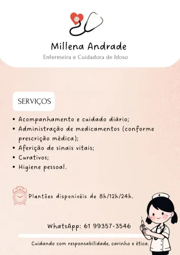Enfermeira e cuidadora de idosos