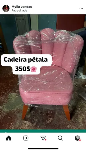 Cadeira Pétala e Poltrona palito 
