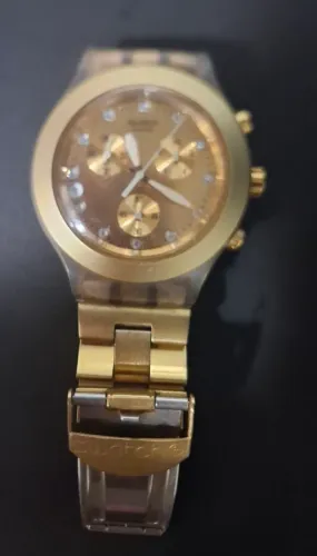 Relogio swat dourado