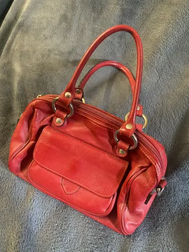 Bolsa de couro médio 