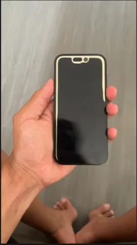 iphone 14 pro tela queimada, troco em iphone 12\pro\pro max ou superior
