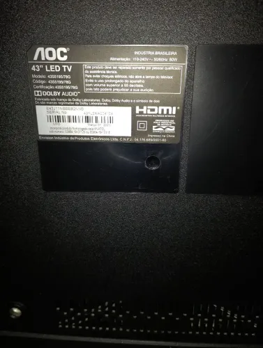 Tvs 43 polegadas AOC