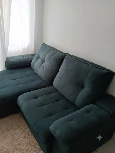 Sofá retrátil e reclinável, sofá cama 4 lugar 2.20