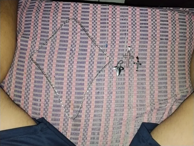2 Cordão de prata com 3 pingentes escolher um cordão e um pingente