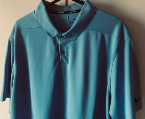 CAMISA NIKE GOLF  DRI-FIT CUSTOMIZADA X L AZUL