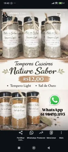 Temperos caseiros