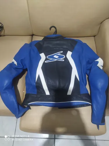 Macacão de moto em couro feminino P/M Spyke