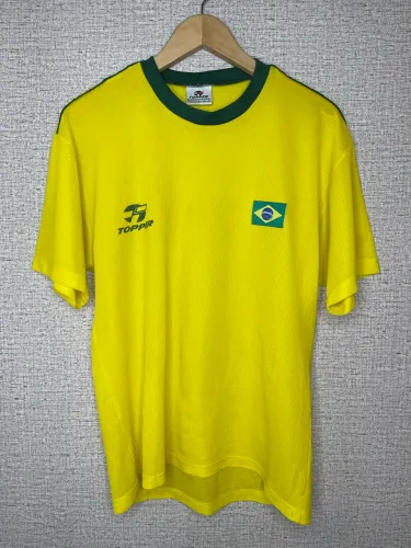 camisa brasil topper vintage anos 90 tamanho m oficial