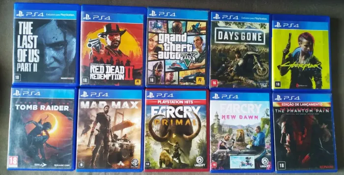 Jogos ps4 originais mídia física (preços de cada jogo na descrição)