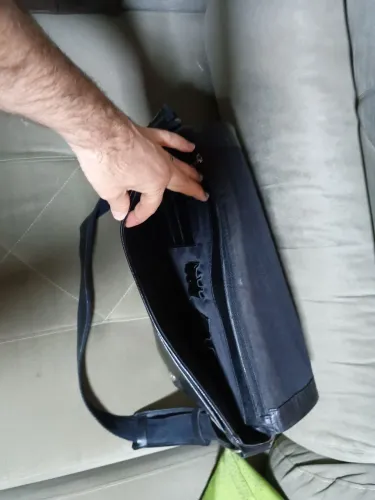 Bolsa de couro CNS
