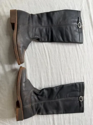 bota montaria couro preta