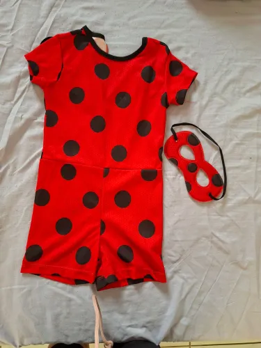 Fantasia ladybug 3 a 4 anos com máscara.Retirada em BH ou Betim.