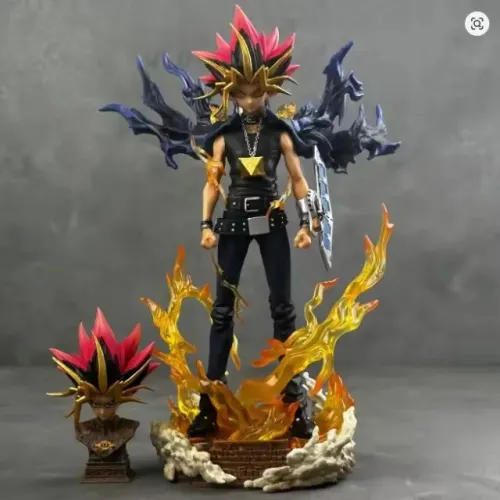 Action Figure Yami Yugi Yu-gi-oh Boneco Rico Em Detalhes 28cm