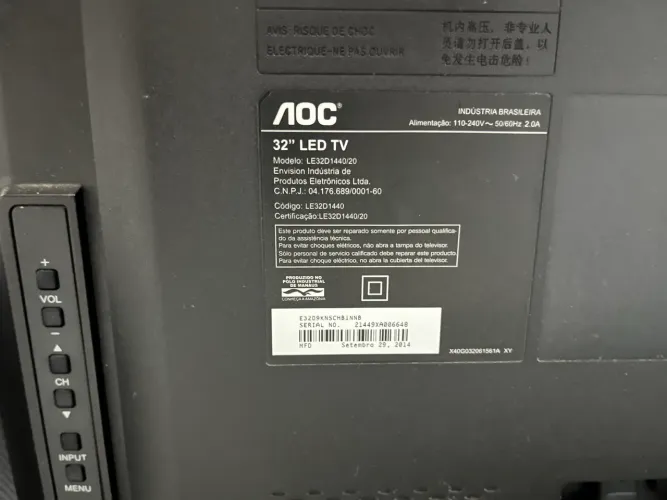 TV AOC 32 polegadas