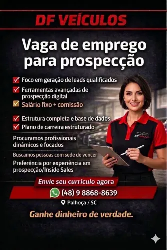 Vaga de emprego para prospecção
