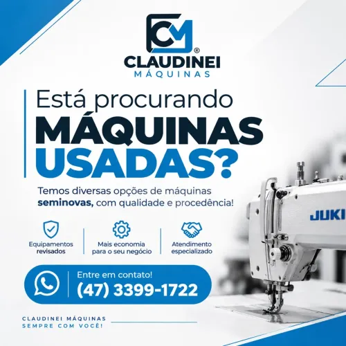 Máquina de costura usada / seminova industrial (diversos modelos)