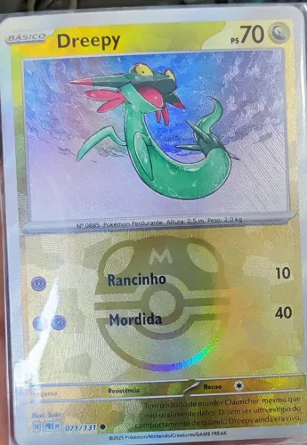 Cartas Pokemon TCG master ball Alakazam, dreepy e pikachu EX