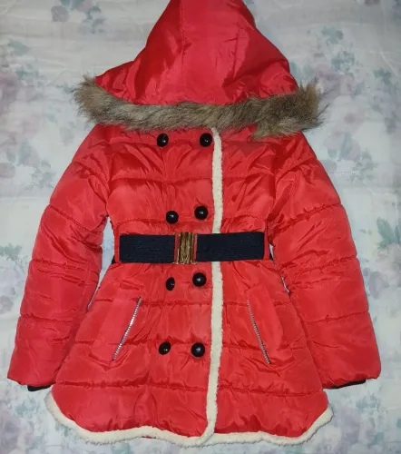jaqueta puffer infantil vermelha/p.
