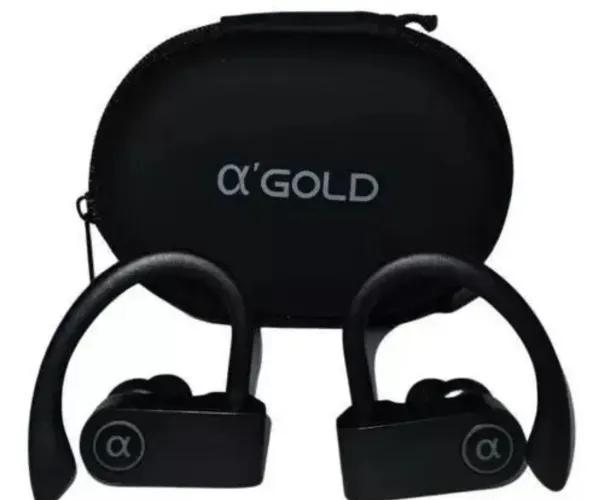 Fone De Ouvido Bluetooth Microfone Sem Fio - Gold