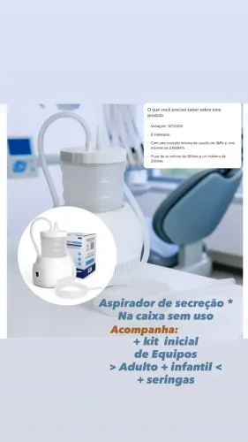 Aspirador De Secreção Nevoni novo na caixa com nota OPORTUNIDADE