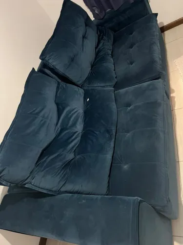Sofá azul seminovo