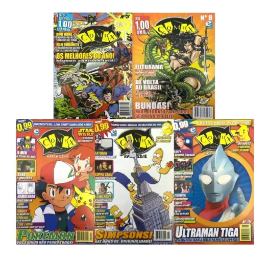 Revista Comix Book Shop Magazine (Vários números - Lote ou venda avulsa)