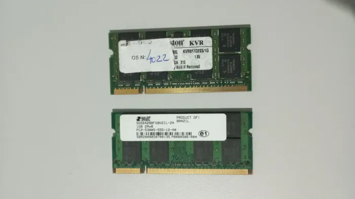 Memoria RAM diversos modelos