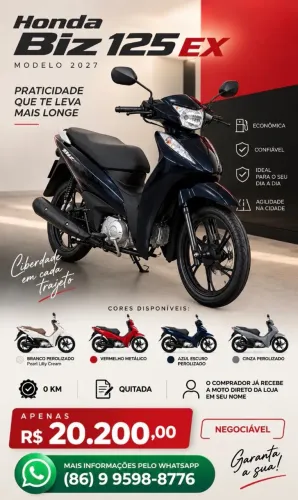 Honda Biz 125 EX | Modelo 2027 | 0km