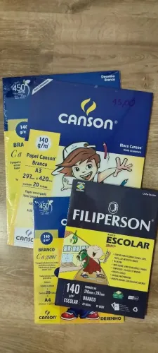 Papel A3 e A4 - artes,dobradura,pintura,desenho,escola.