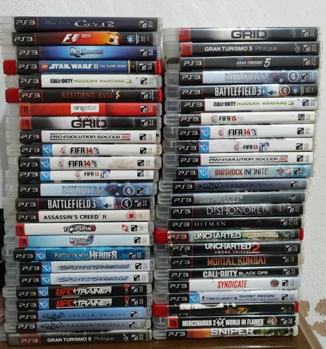 Lote 49 Jogos Originais Playstation 3 (Faço Olx pay)