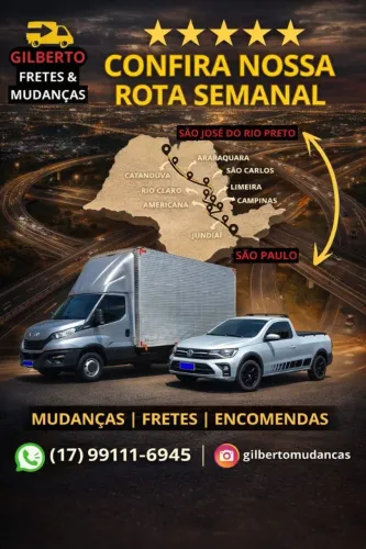 São Paulo x São José do Rio preto frete mais barato