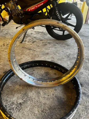 Par de Folhas de Roda Moto Honda Nx Falcon.