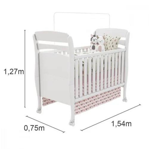 Berço Mini Cama GF Crystal Tcil