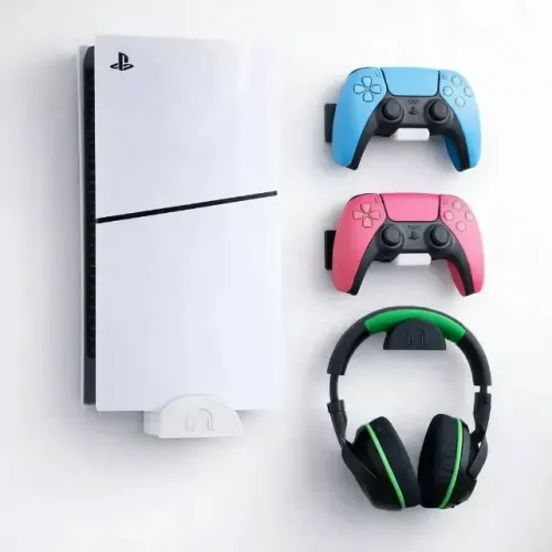 Suporte De Parede Compatível Com Playstation 5 - Ps5 Preto