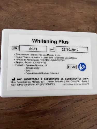 Laser DMC/Aparelho de clareamento dentário 
